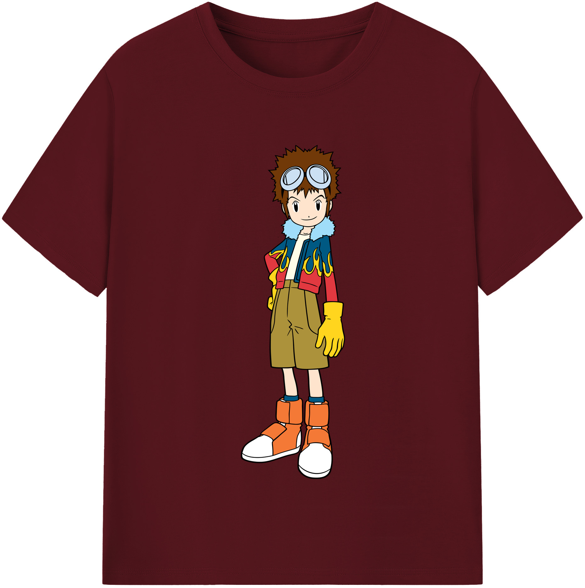 （画像用） Digimon デジタルモンスター/デジモン 綿100％半袖Tシャツ（フロントプリント）